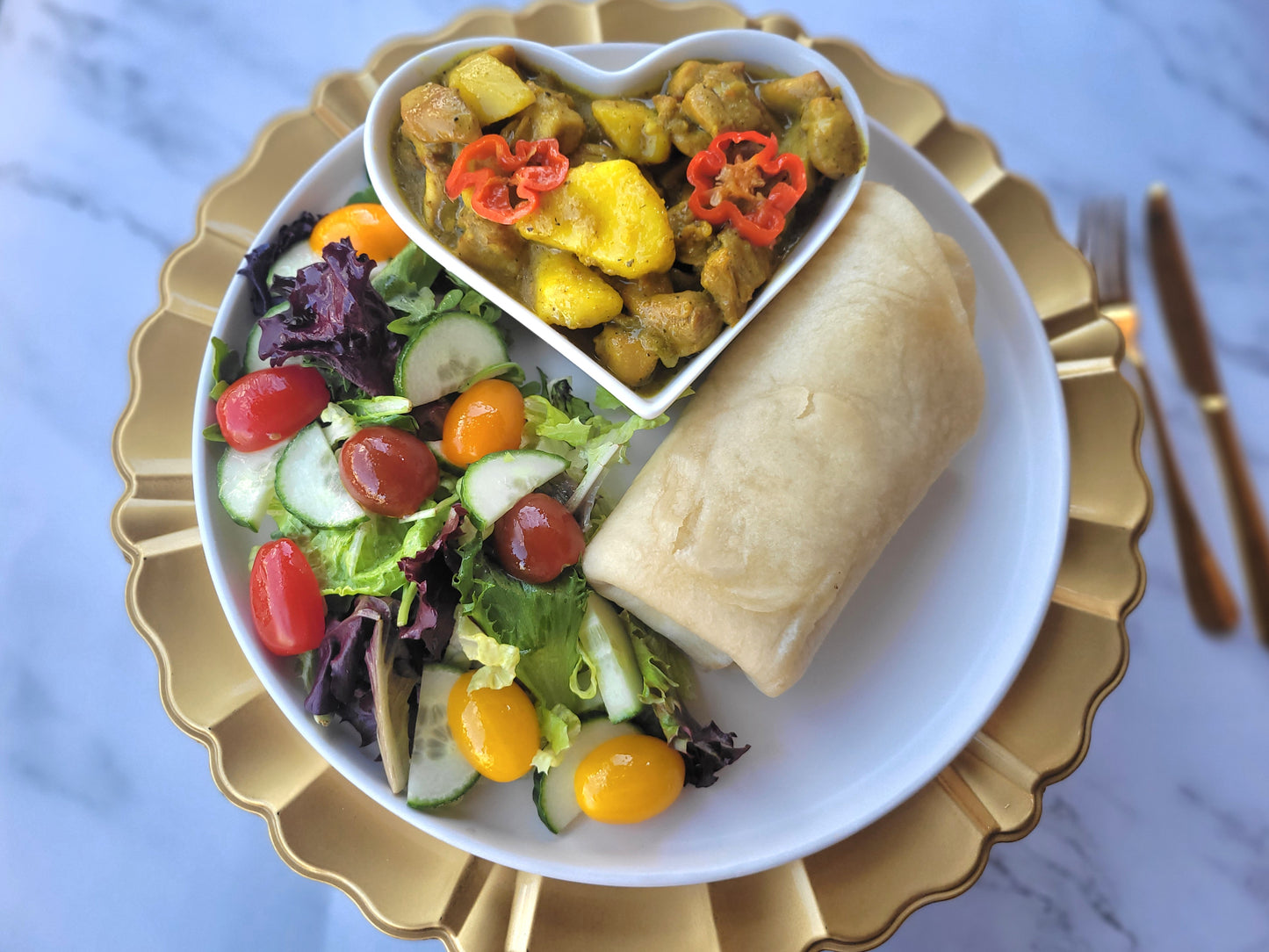 Boneless Curry Chicken Roti