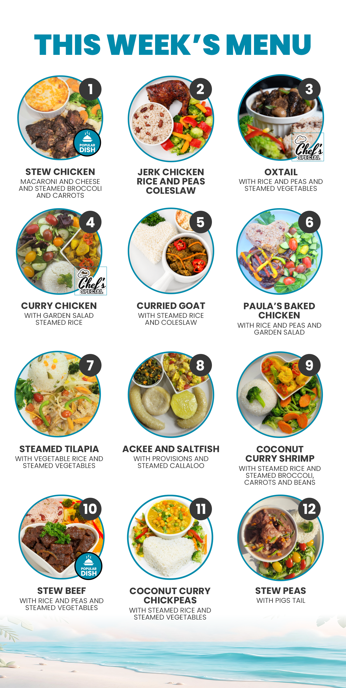 Caribbean & Jamaican Meal Prep in Toronto & GTA | 6 MEAL PLAN