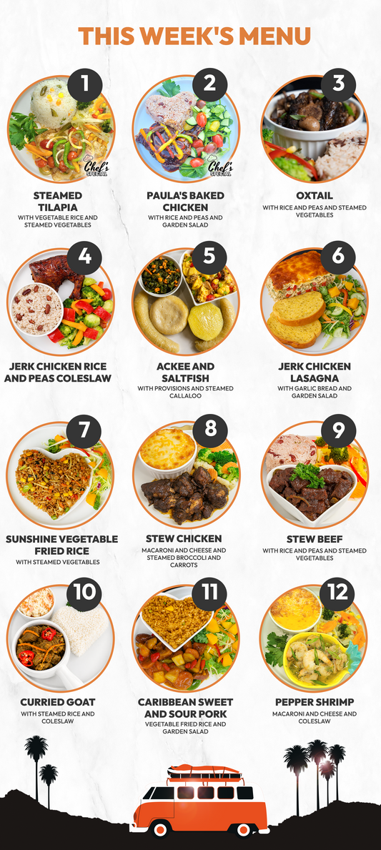 Caribbean & Jamaican Meal Prep in Toronto & GTA | 5 MEAL PLAN